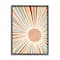 Stupell Industries Children's Bold Summer Sun Warm Tone Abstract Rays Framed Wall Art